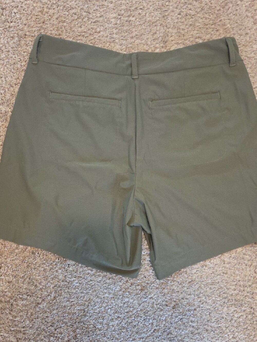 SPANX Olive Green Tailored Bermuda Shorts - Picture 3 of 3